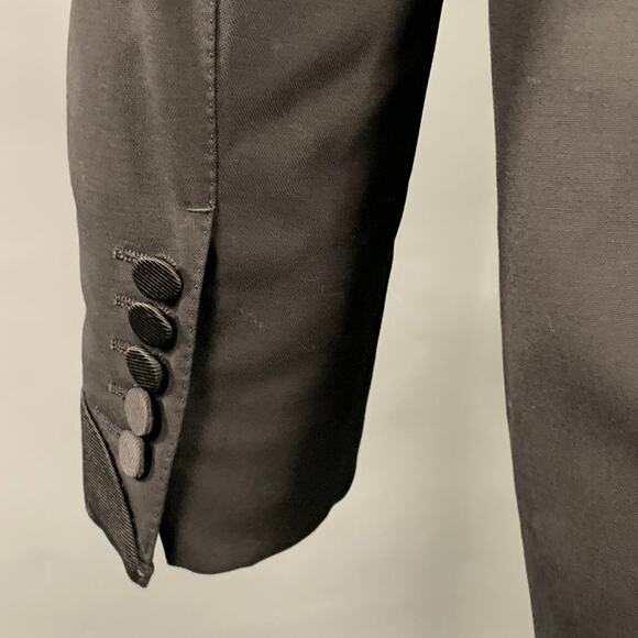 TOM FORD Size 40 Regular Black Wool Shawl Lapel Sport Coat - Picture 5 of 8